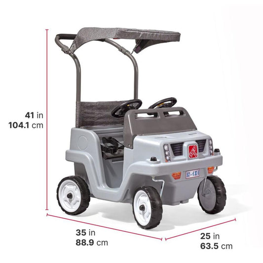 SIDE BY SIDE PUSH AROUND SUV GRAY