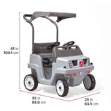 SIDE BY SIDE PUSH AROUND SUV GRAY