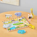 Melissa & Doug - Safari Chunky Puzzle - 8 Pieces