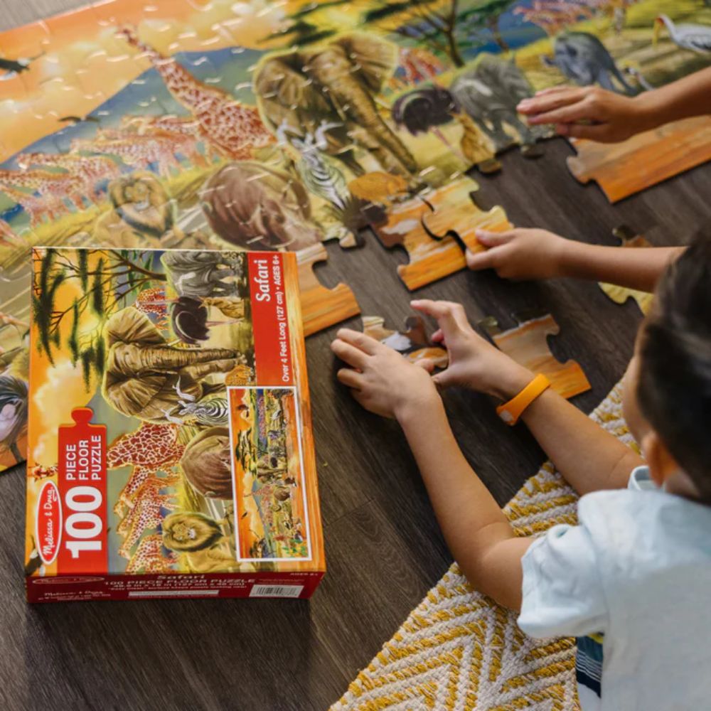 Melissa & Doug - Safari Floor Puzzle 100 Pcs Melissa & Doug - Safari Floor Puzzle 100 Pcs