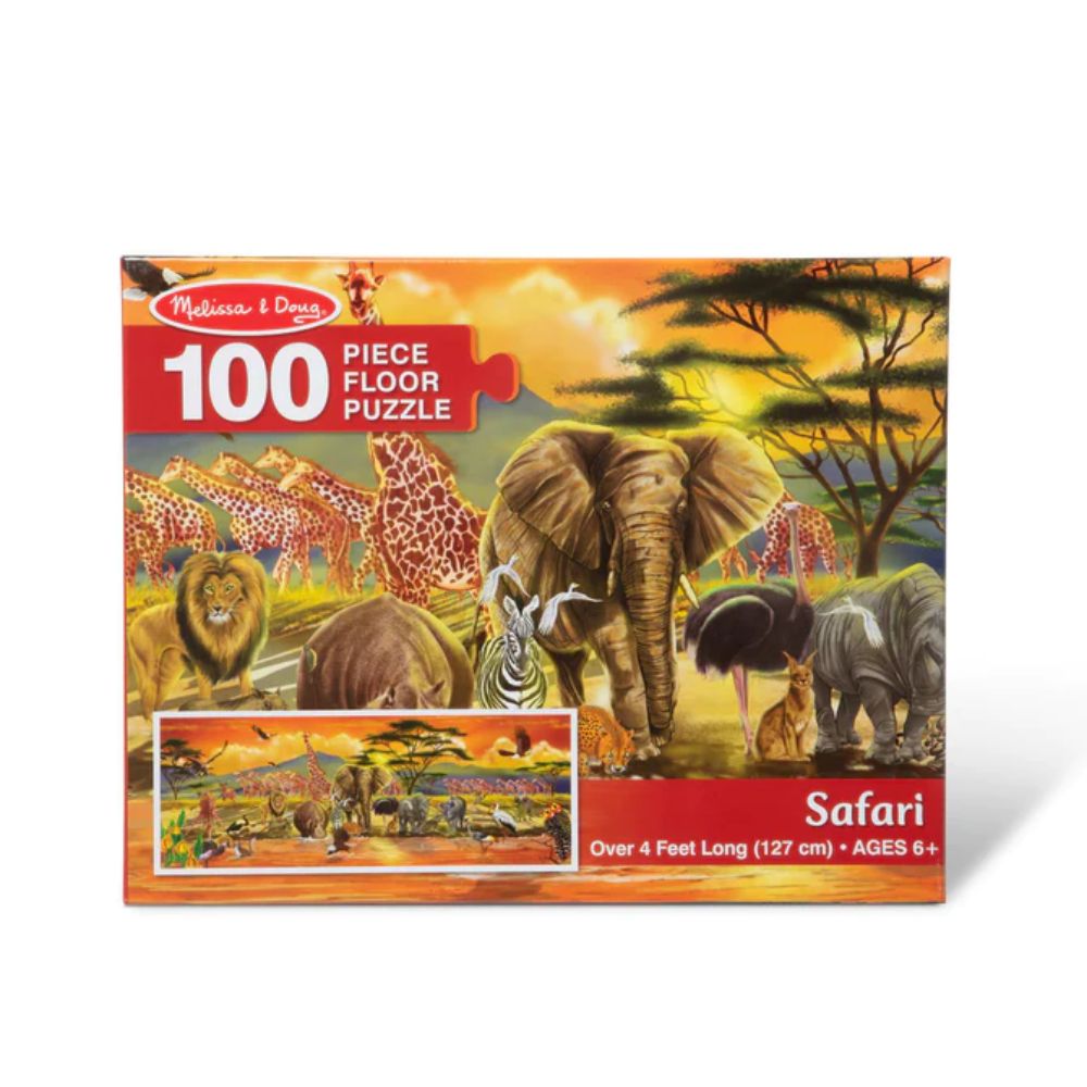 Melissa & Doug - Safari Floor Puzzle 100 Pcs