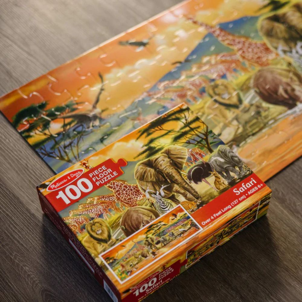 Melissa & Doug - Safari Floor Puzzle 100 Pcs