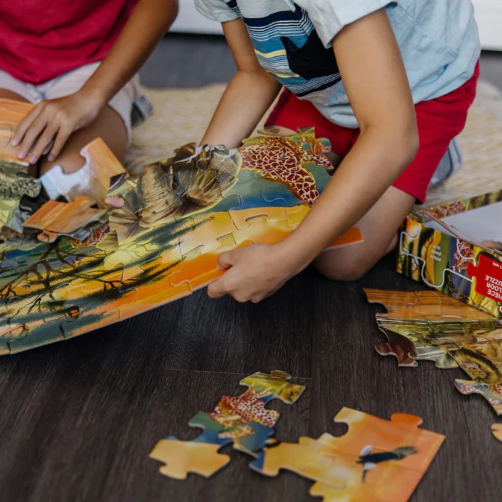 Melissa & Doug - Safari Floor Puzzle 100 Pcs