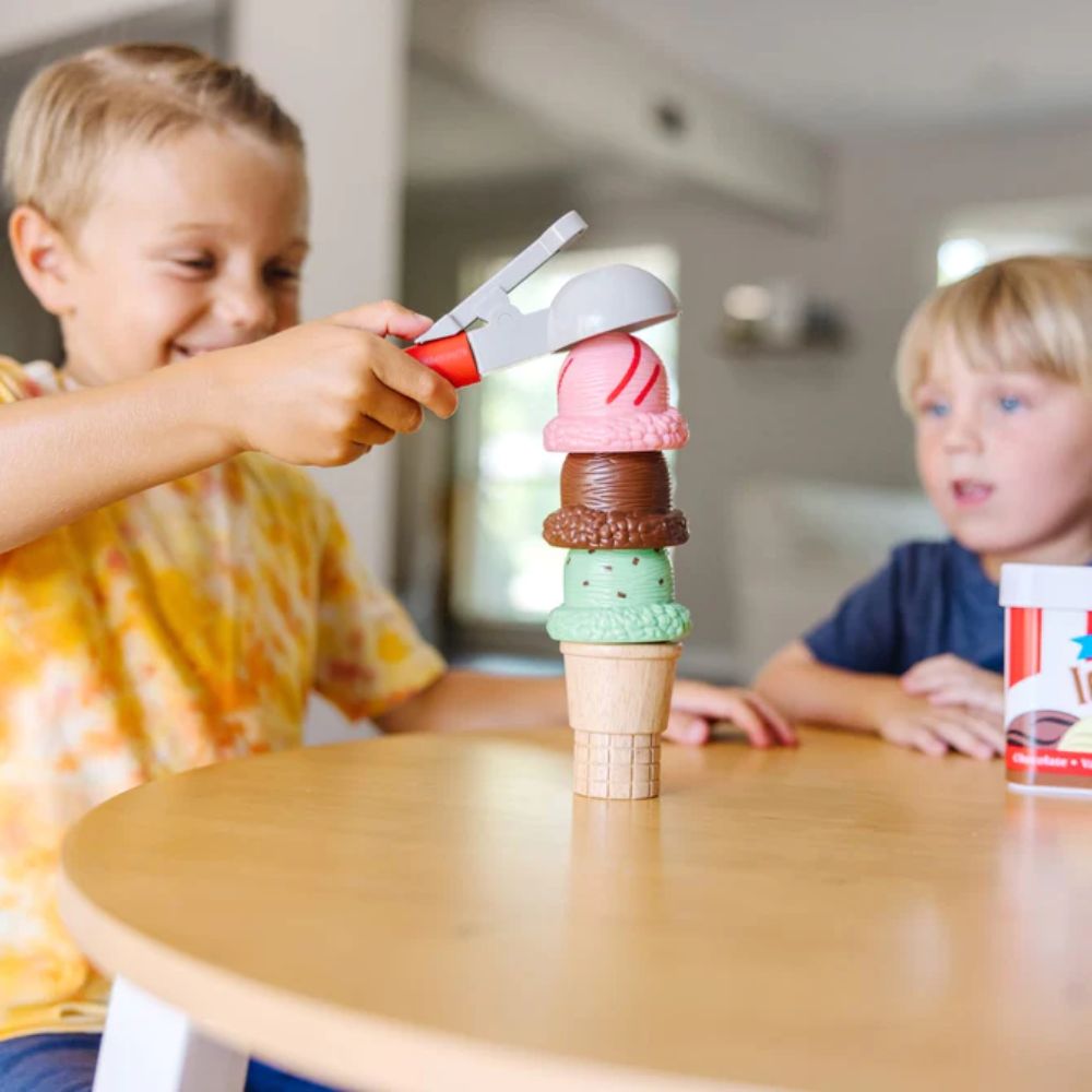 Melissa & Doug - Scoop & Stack Ice Cream Cone Playset