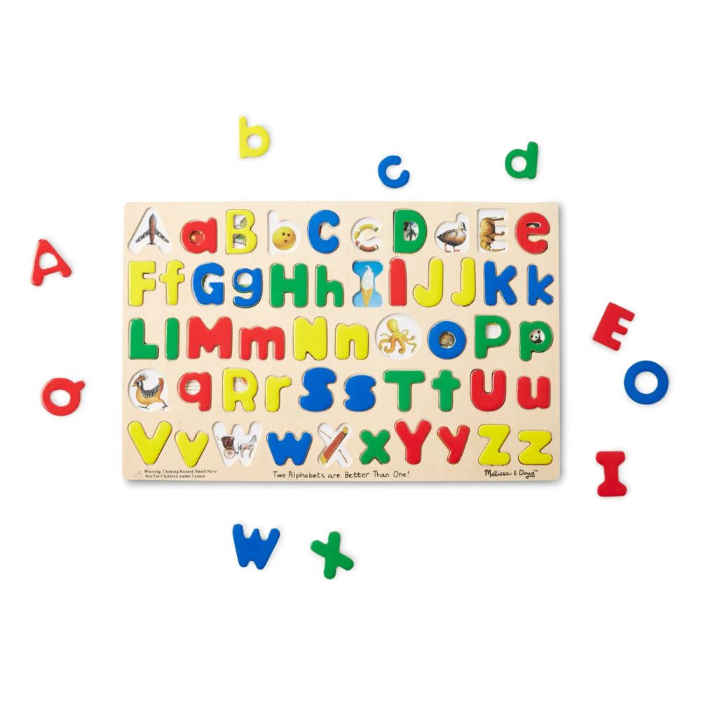 Melissa & Doug - Wooden Alphabet Upper & Lower Case