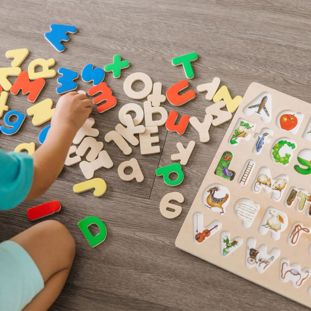 Melissa & Doug - Wooden Alphabet Upper & Lower Case