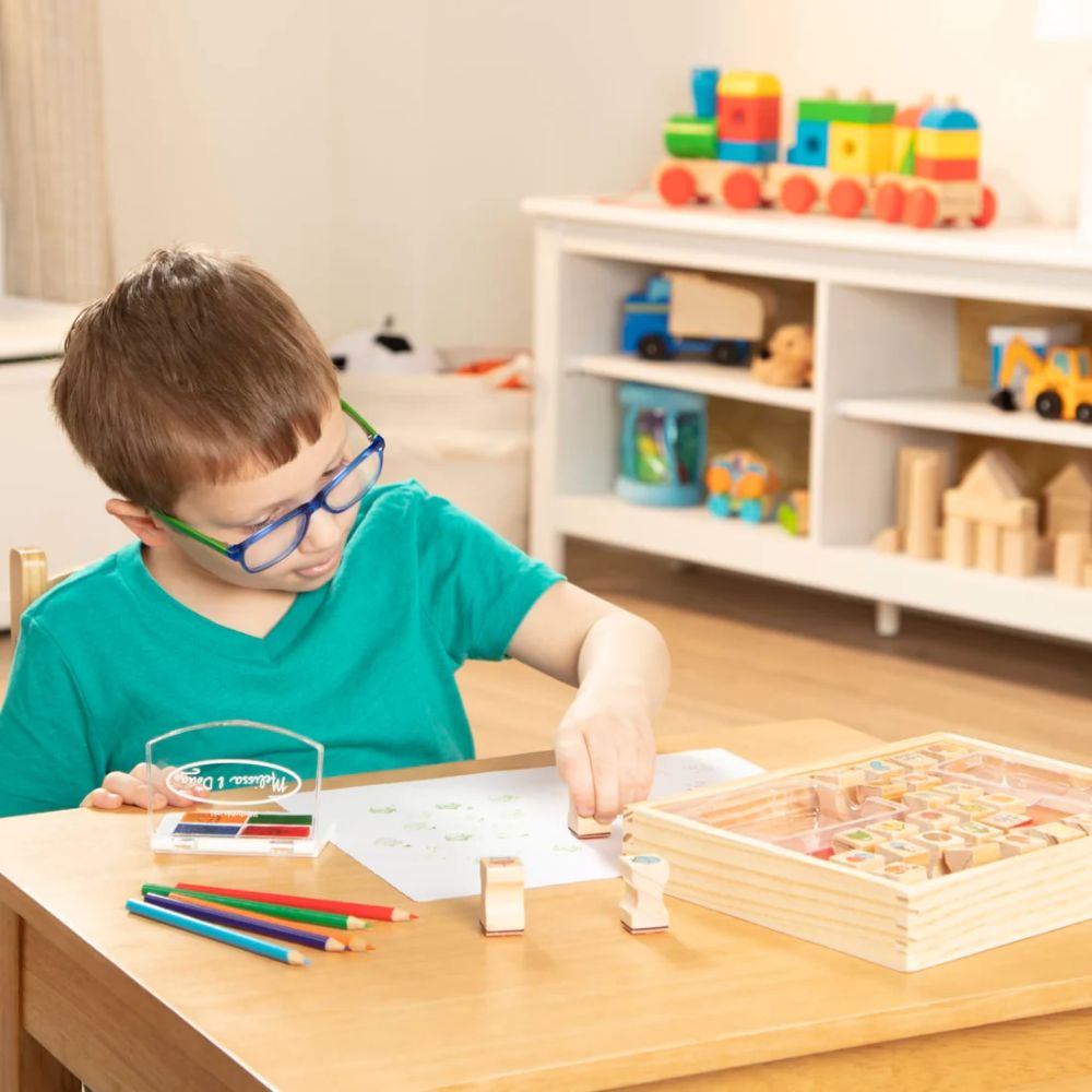 Melissa & Doug - Wooden Favorite Things Stamp Set
