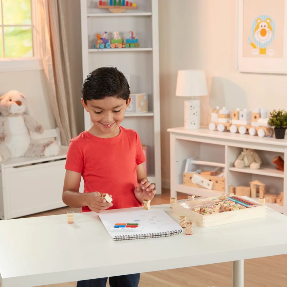 Melissa & Doug - Wooden Favorite Things Stamp Set