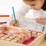 Melissa & Doug - Wooden Favorite Things Stamp Set