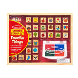Melissa & Doug - Wooden Favorite Things Stamp Set