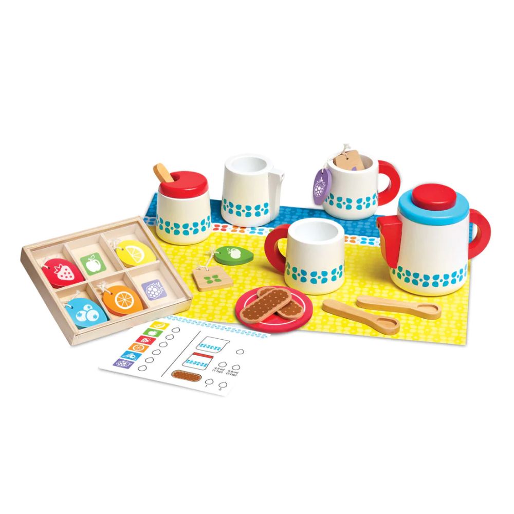 Melissa & Doug - Wooden Steep & Serve Tea Set