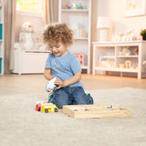 Melissa & Doug - Wooden Town Vehicles Set & Wooden Cars Vehicle Set
