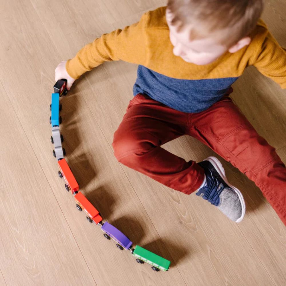 Melissa & Doug - Wooden Train Cars