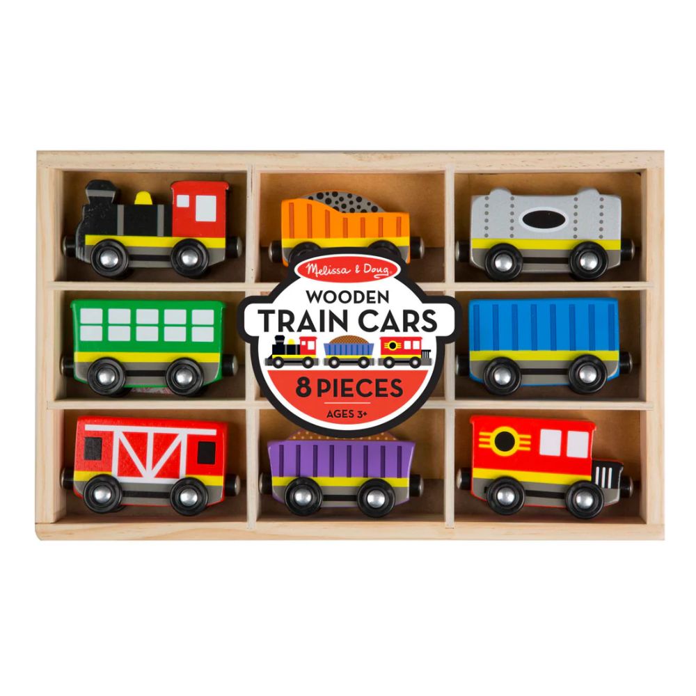 Melissa & Doug - Wooden Train Cars