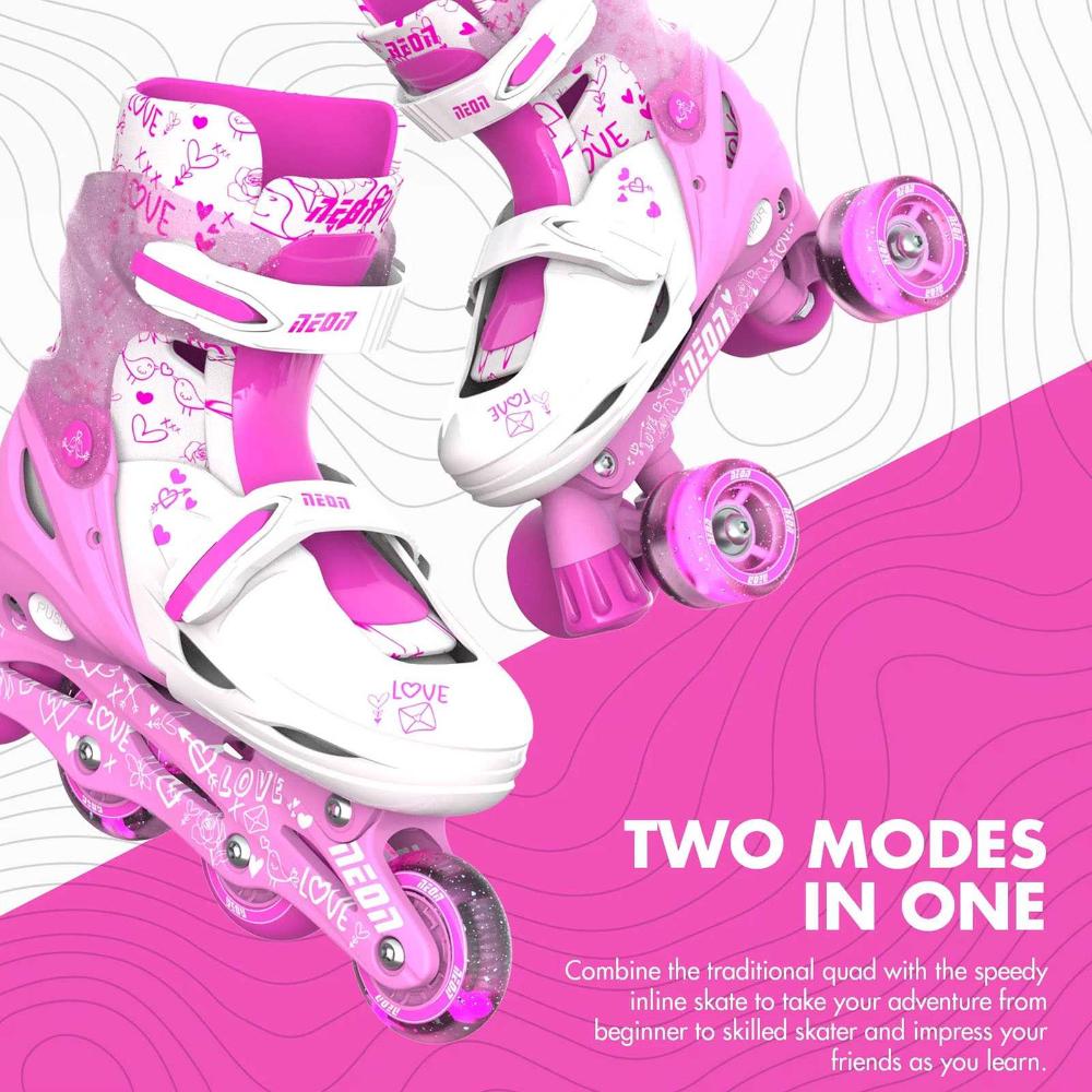 NEON PRO SKATES PINK NEON PRO SKATES PINK