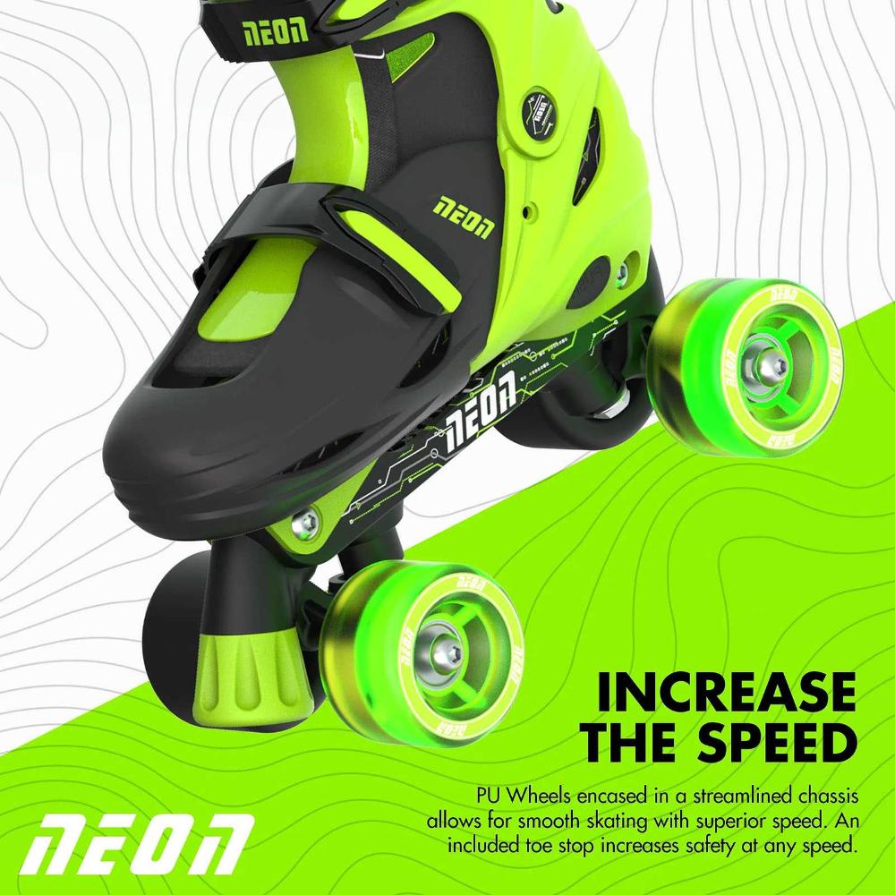 NEON PRO SKATES GREEN NEON PRO SKATES GREEN