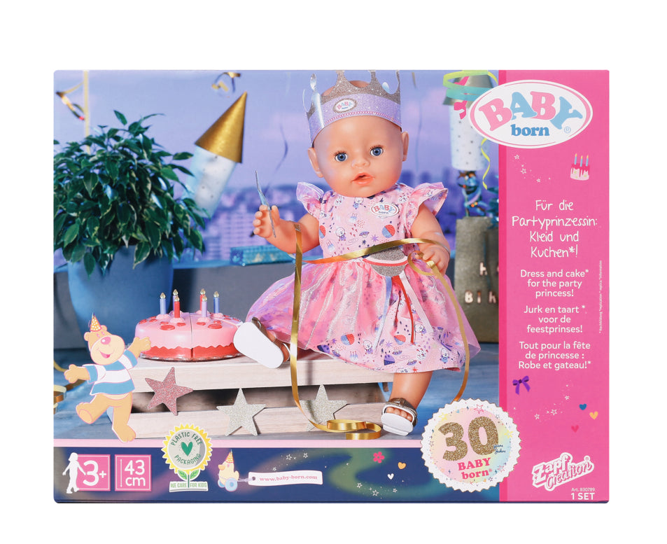 Baby Born Del Happy Birthday Set