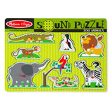 Melissa & Doug - Zoo Animals Sound Puzzle - 8 Pieces