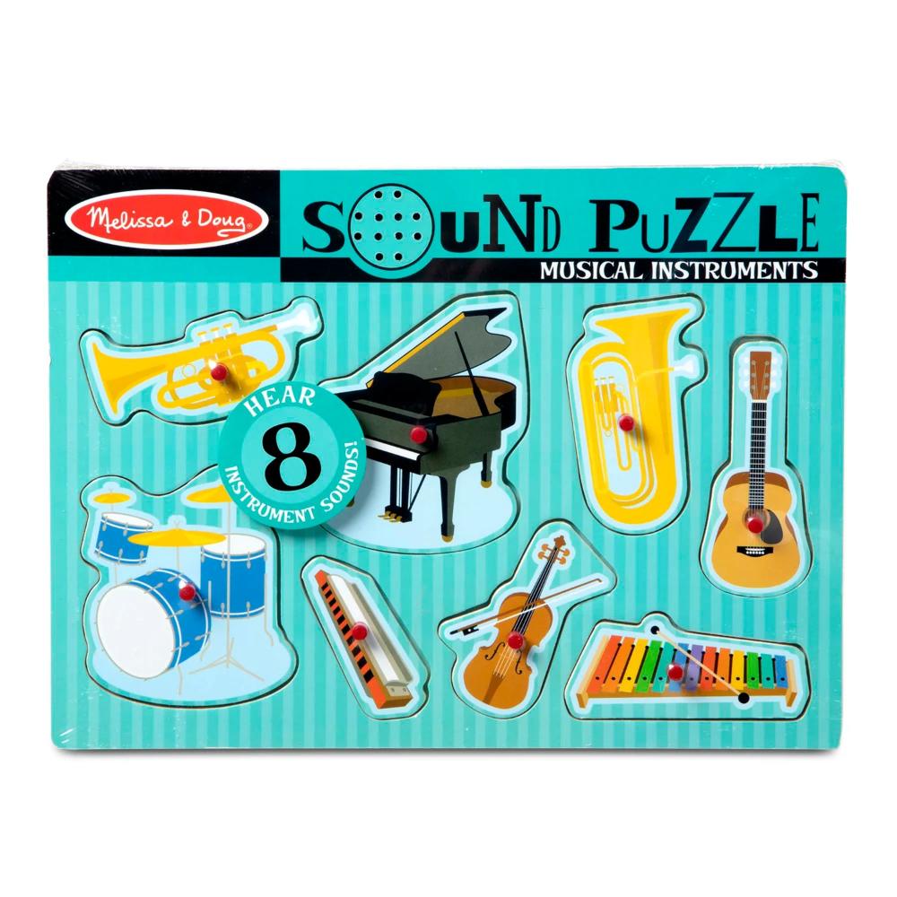 Melissa & Doug Musical Instruments Sound Puzzle - 8 Pieces