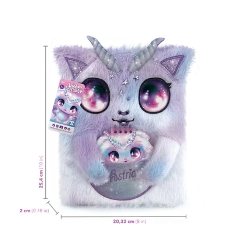 Nebulous Stars 2 in 1 Fuzzy Notebook Astria