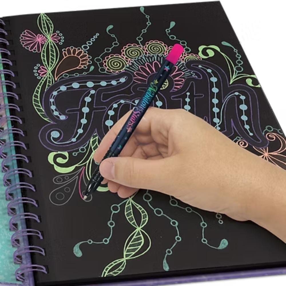 Nebulous Stars Black Pages Coloring Book