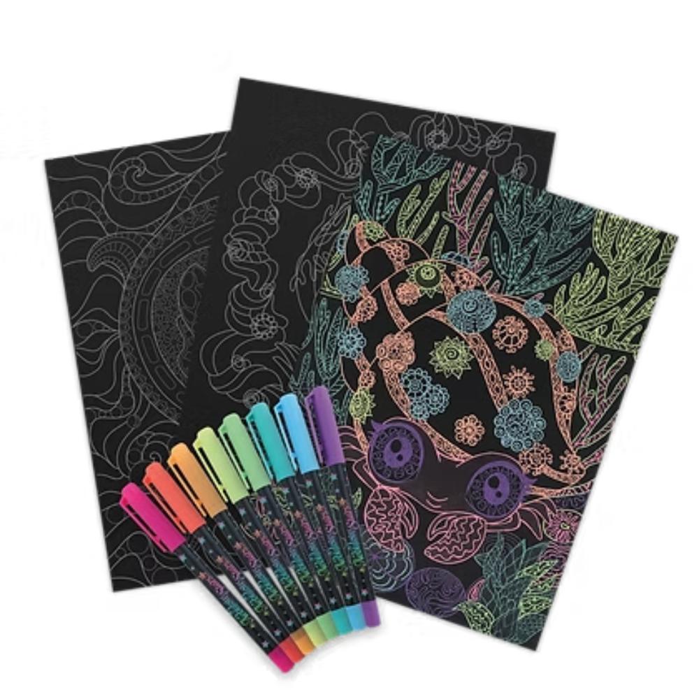 Nebulous Stars Black Pages Coloring Book