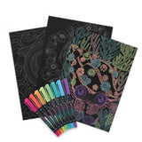 Nebulous Stars Black Pages Coloring Book