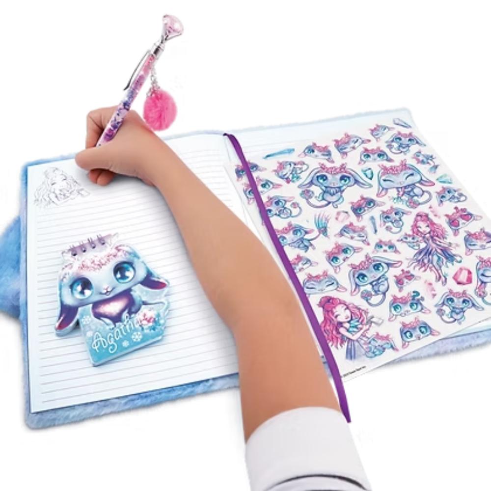 Nebulous Stars 2-in-1 Fuzzy Notebook Agatha