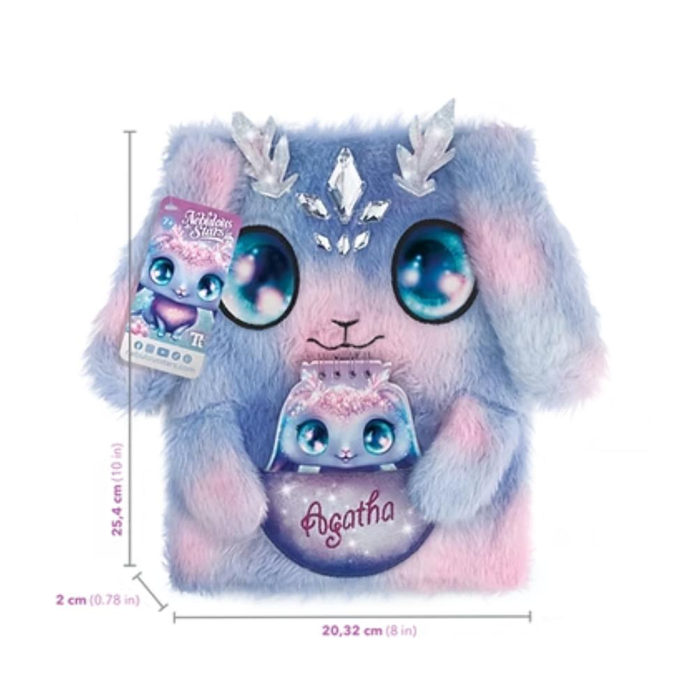 Nebulous Stars 2-in-1 Fuzzy Notebook Agatha