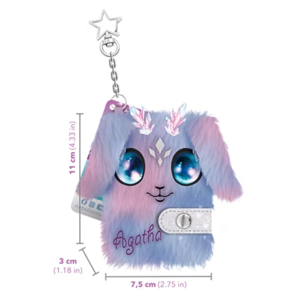 Nebulous Stars Fuzzy Mini Notebook Assorted
