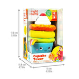 Bright Starts Cupcake Tower Stacking Toy with Teether