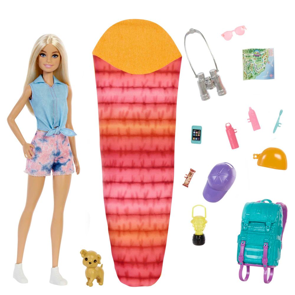Barbie Malibu Camping Doll Piece Count