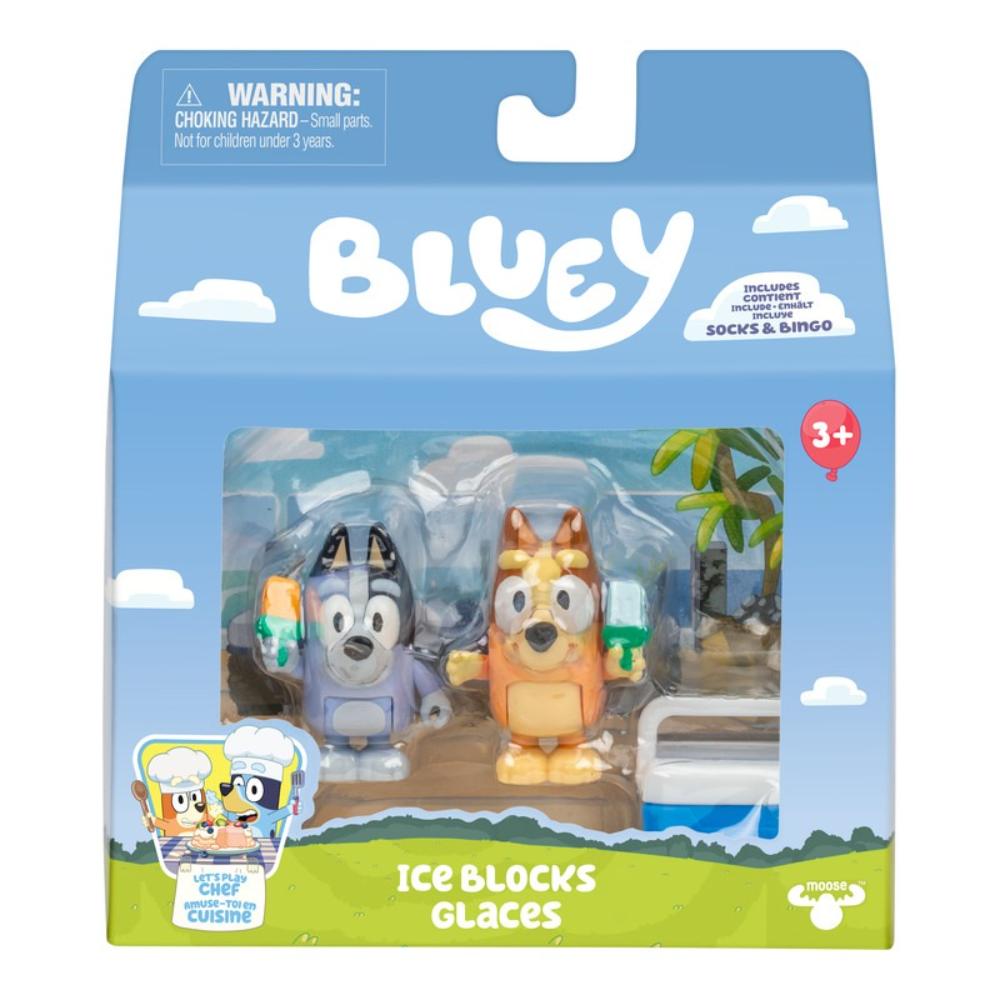 Bluey S13 Lets Play Chef Fig 2 Pack Ice Blocks Bingo and Socks Bluey S13 Lets Play Chef Fig 2 Pack Ice Blocks Bingo and Socks