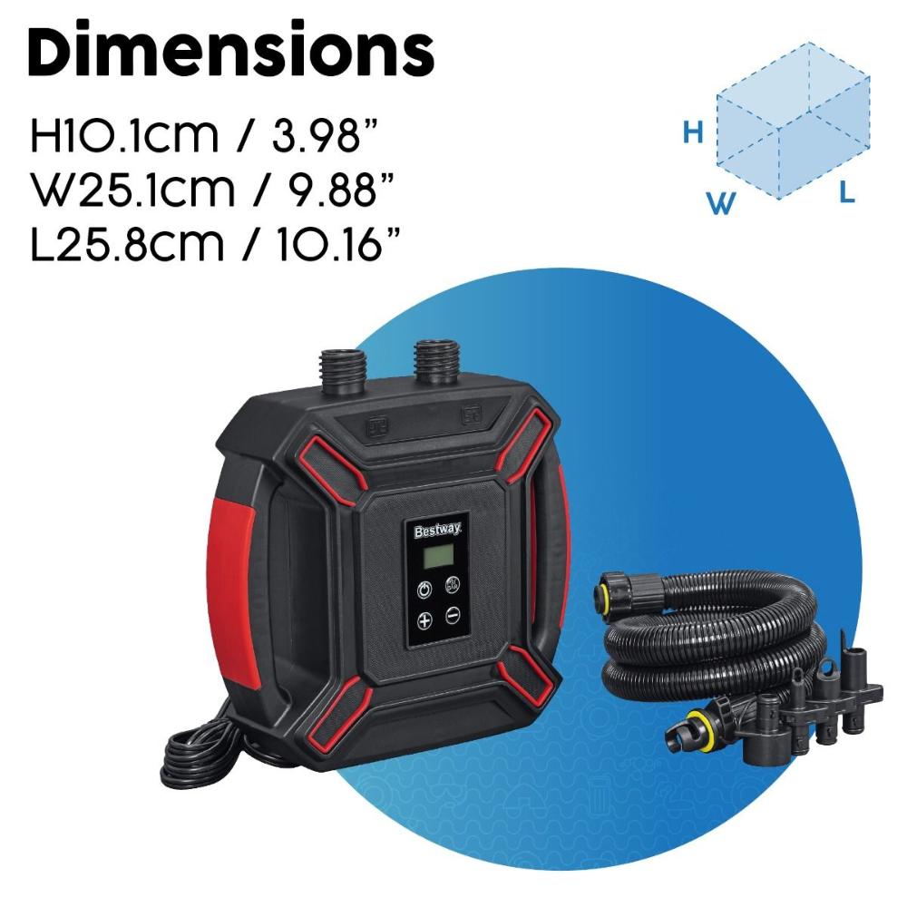 Bestway Powergrip Sport High-Pressure Dc Electric Air Pump Bestway Powergrip Sport High-Pressure Dc Electric Air Pump