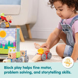 Melissa & Doug Wooden Blockables™ Vehicles Play Set