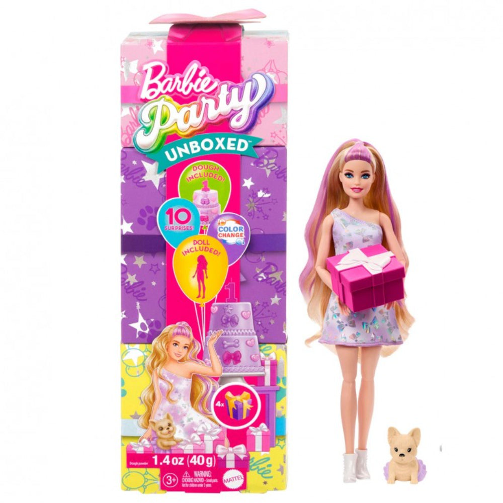 Barbie Party Unboxed Reveal Glam Party Series Assorted