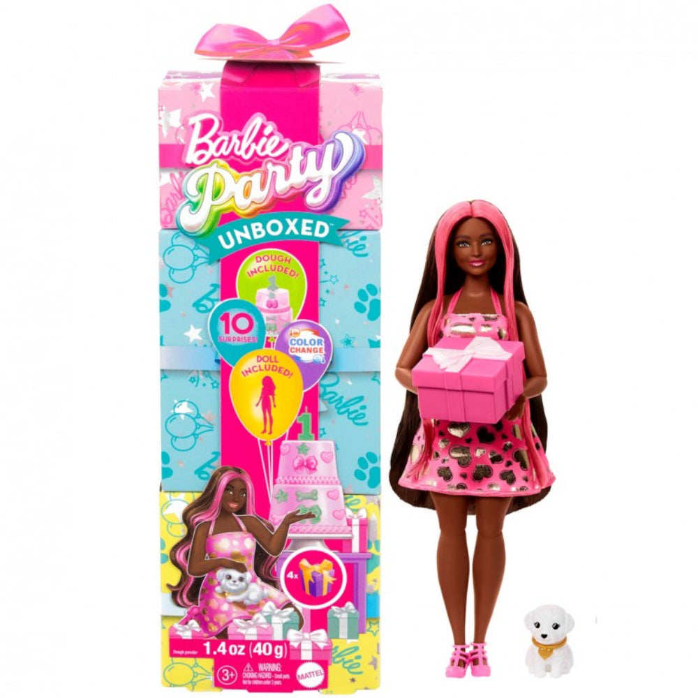 Barbie Party Unboxed Reveal Glam Party Series Assorted