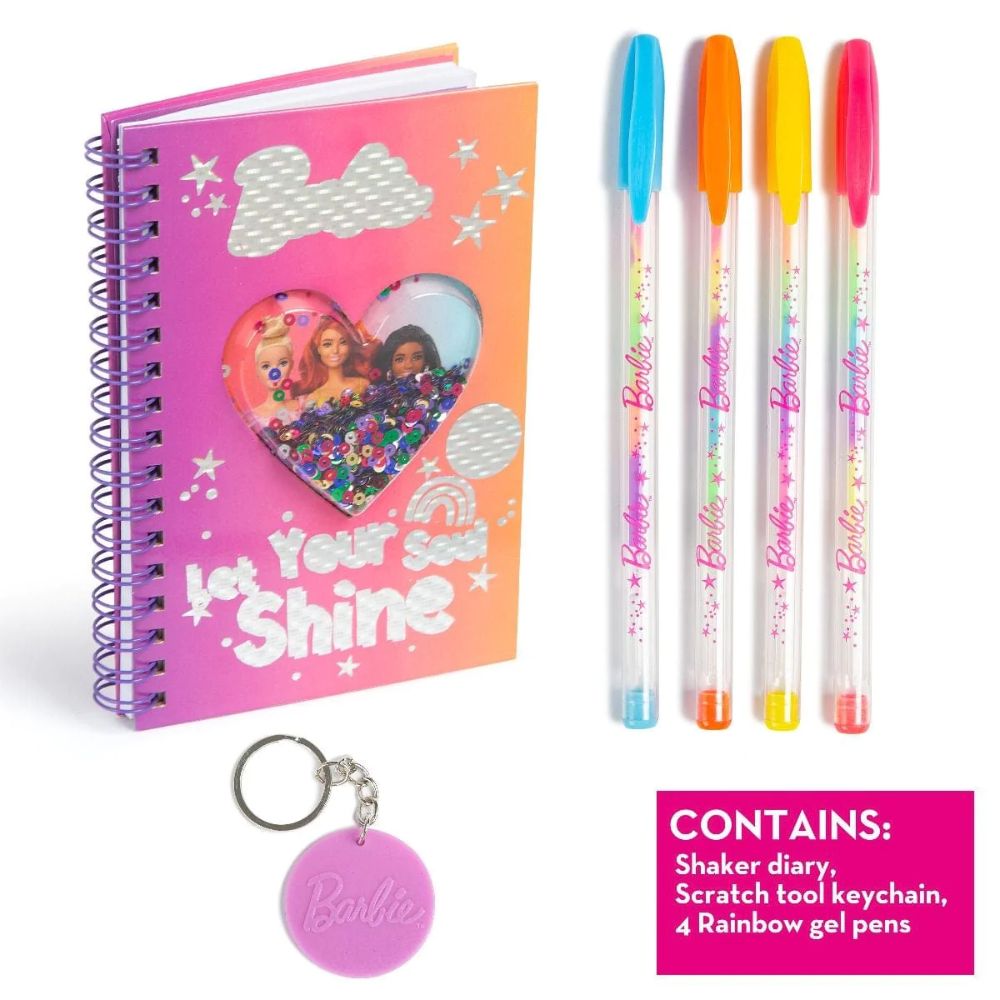 Barbie Shaker Diary Set Barbie Shaker Diary Set