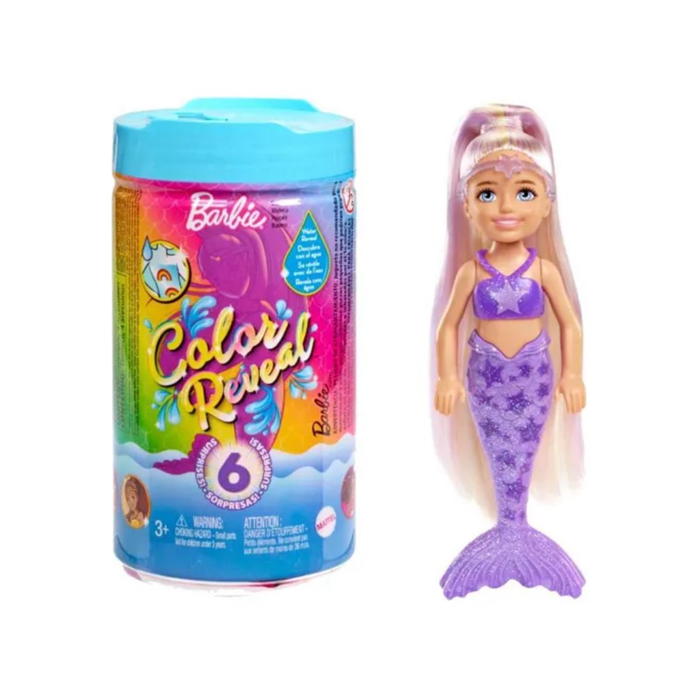 Barbie Color Reveal Chelsea Doll Rainbow Mermaid Series