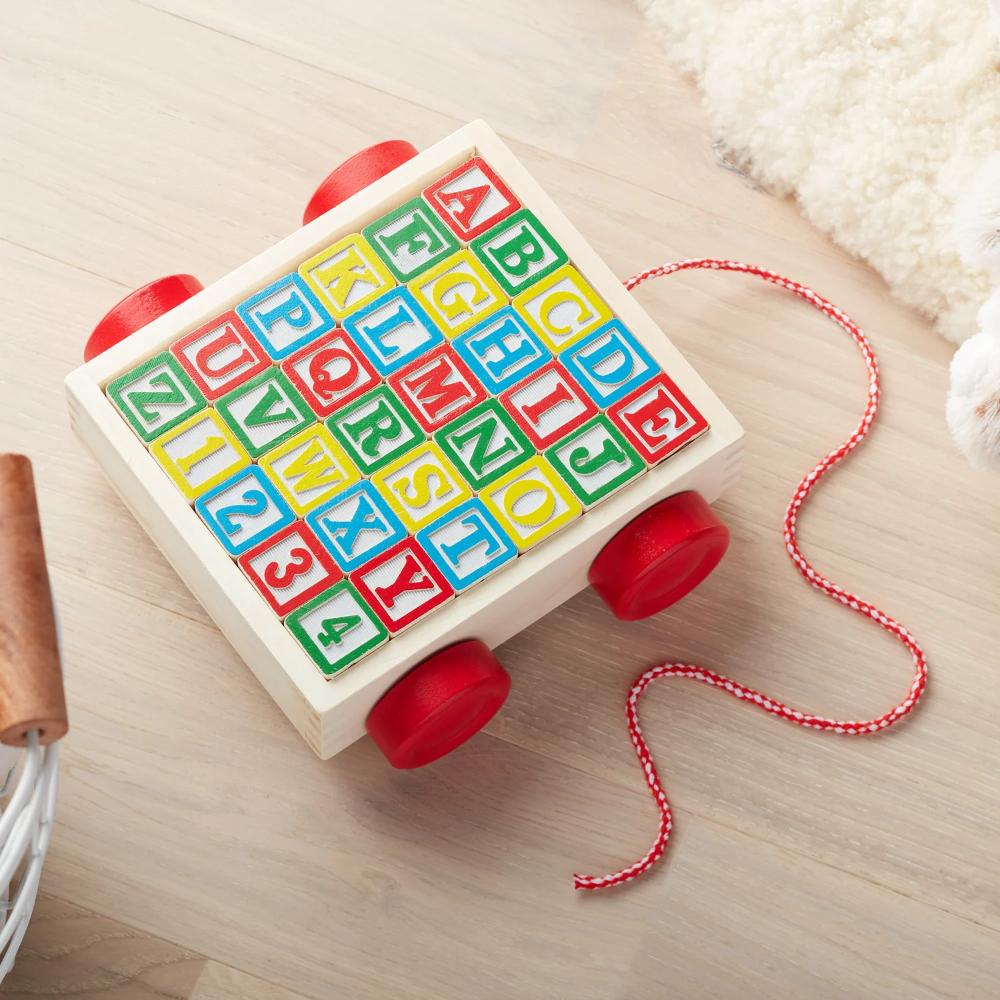 Melissa & Doug Classic ABC Block Cart