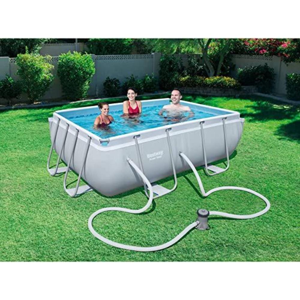 Bestway 9'3" x 6'5" x 33"/2.82m x 1.96m x 84cm Rectangular Pool Set