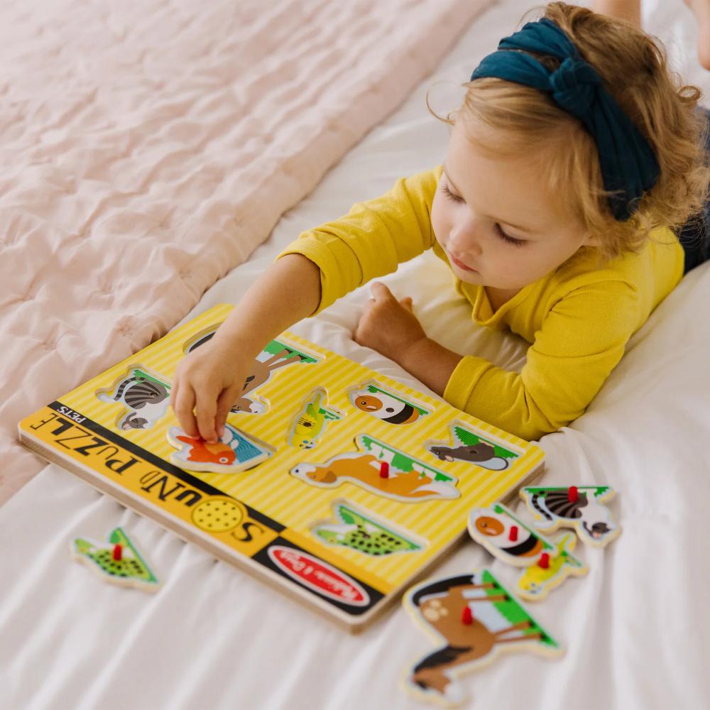 Melissa & Doug Pets Sound Puzzle - 8 Pieces