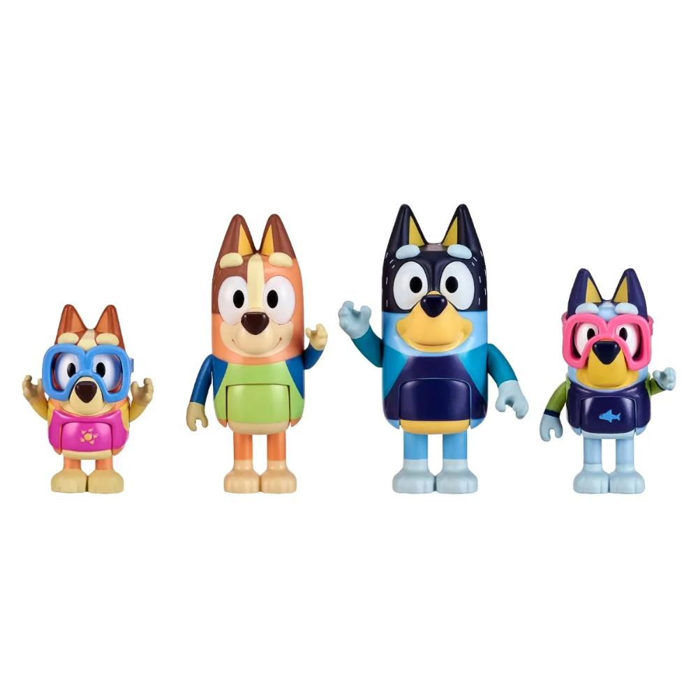 Bluey Beach S9 Figure 4Pack