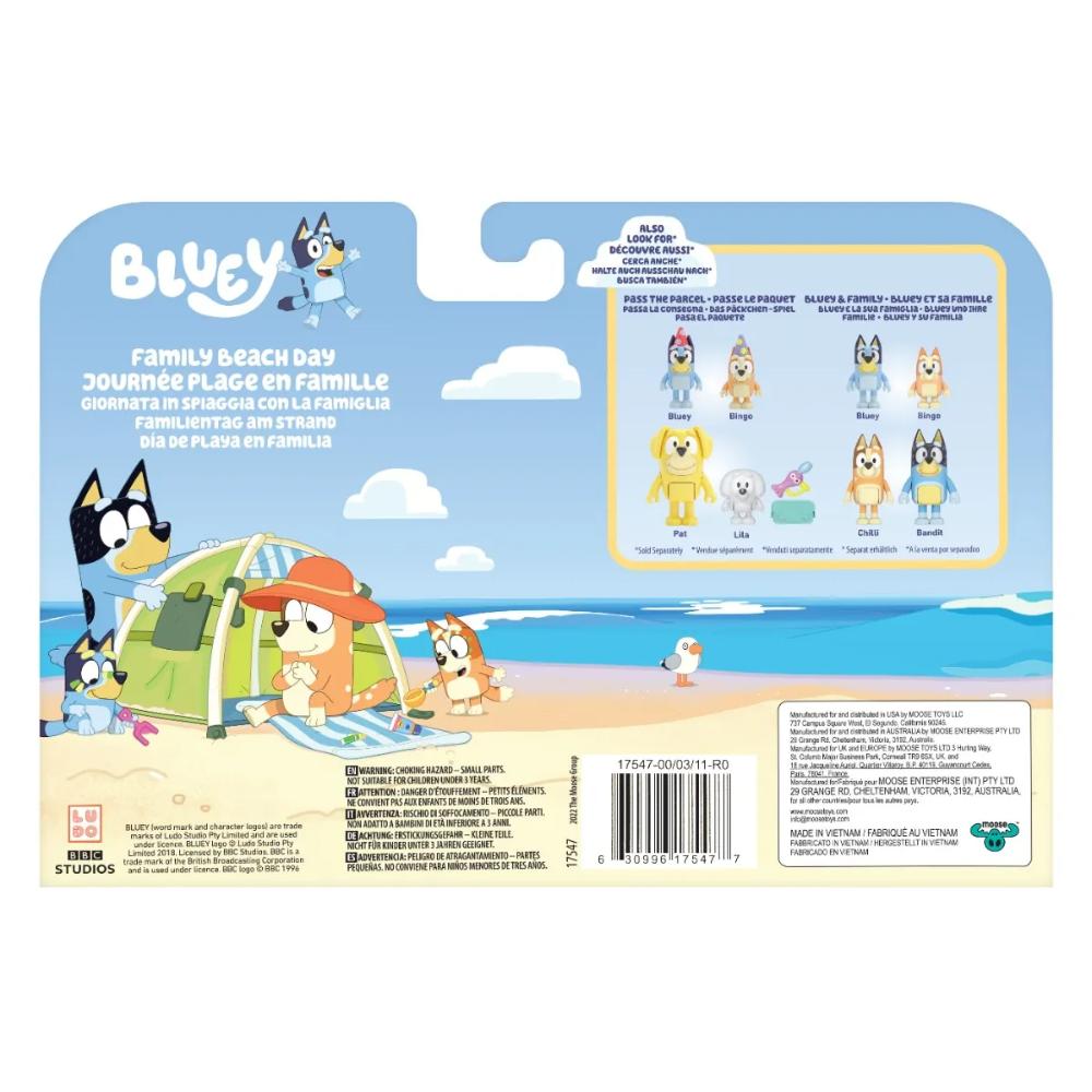 Bluey Beach S9 Figure 4Pack
