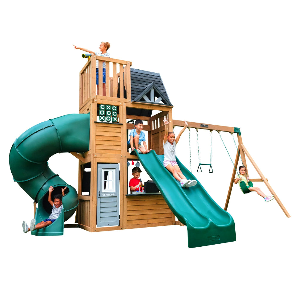 KidKraft Summit View Wooden Swing Set KidKraft Summit View Wooden Swing Set