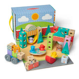 Melissa & Doug Wooden Blockables™ Town Play Set