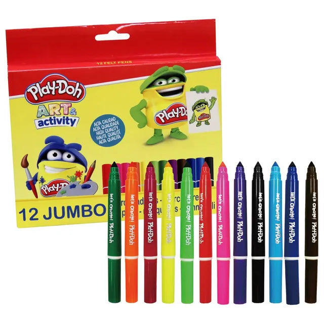 Play Doh 12 Colors Jumbo Felt Tip Pen 8 Mm