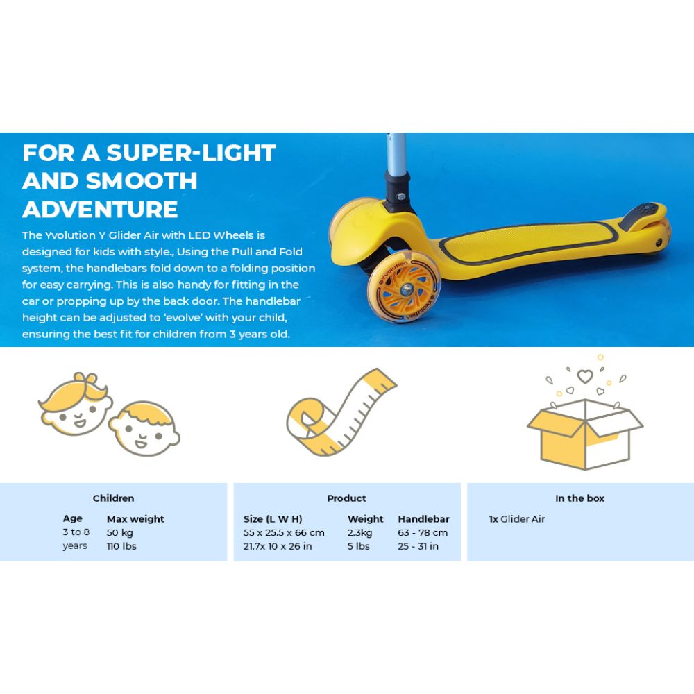 Yvolution Glider Yellow