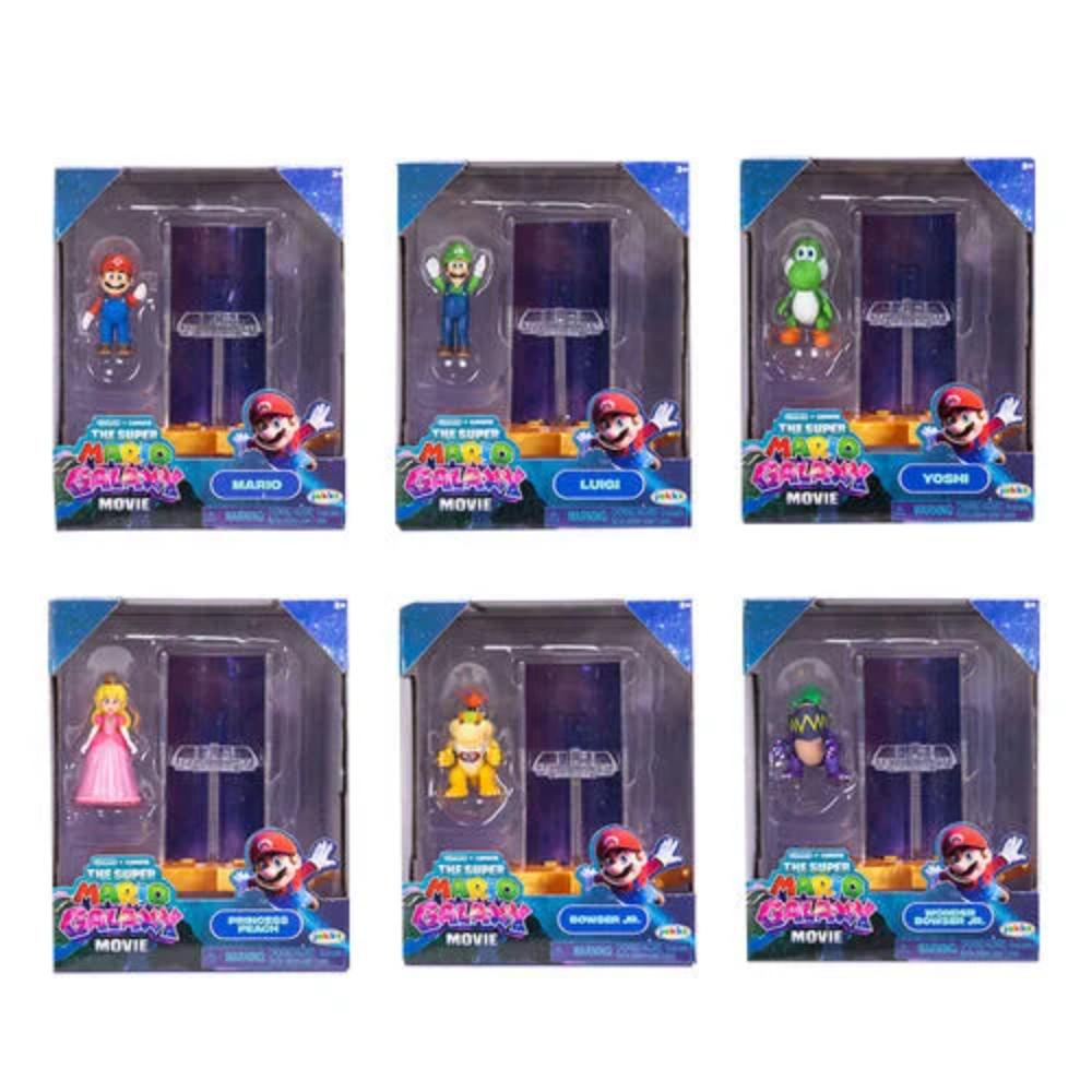 Nintendo The Super Mario Galaxy Movie 1.5 Inch Figures with Star Launcher - Assorted (1 Pc)