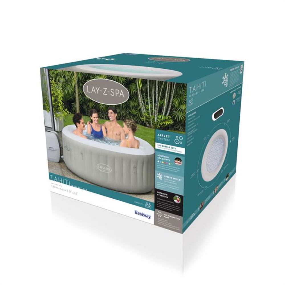 Bestway Lay-Z-Spa 71" x 26"/1.80m x 66cm Tahiti AirJet [D]